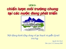 Chiến lược môi trường chung tại các nước đang phát triển