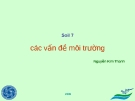 Đất 7 - Các vấn đề môi trường