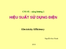 HIỆU SUẤT SỬ DỤNG ĐIỆN