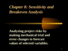 Sensitivity and Breakeven Analysis