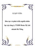 LUẬN VĂN:  Đào tạo và phát triển nguồn nhân lực tại công ty TNHH Hoàn Mỹ chi nhánh Đà Nẵng