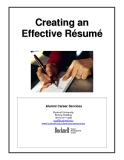 Creating an Effective Résumé Alumni Career Services