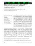 Báo cáo khoa học: Effect of heliquinomycin on the activity of human minichromosome maintenance 4/6/7 helicase