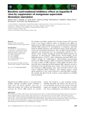 Báo cáo khoa học: Betulinic acid-mediated inhibitory effect on hepatitis B virus by suppression of manganese superoxide dismutase expression