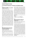 Báo cáo khoa học: POSTER PRESENTATIONS P1 Functional Genomics, Proteomics and Bioinformatics