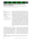 Báo cáo khoa học: Kinetics of inhibition of acetylcholinesterase in the presence of acetonitrile