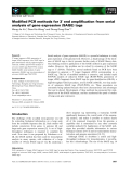 Báo cáo khoa học: Modiﬁed PCR methods for 3¢ end ampliﬁcation from serial analysis of gene expression (SAGE) tags