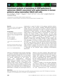 Báo cáo khoa học: Functional analysis of mutations in UDP-galactose-4epimerase (GALE) associated with galactosemia in Korean patients using mammalian GALE-null cells