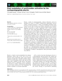 Báo cáo khoa học: Dual modulation of prothrombin activation by the cyclopentapeptide plactin