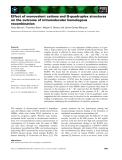 Báo cáo khoa học: Effect of monovalent cations and G-quadruplex structures on the outcome of intramolecular homologous recombination