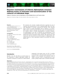 Báo cáo khoa học: Reaction mechanisms of thiamin diphosphate enzymes: deﬁning states of ionization and tautomerization of the cofactor at individual steps