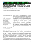 Báo cáo khoa học: Mechanism of mild acid hydrolysis of galactan polysaccharides with highly ordered disaccharide repeats leading to a complete series of exclusively odd-numbered oligosaccharides