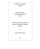 Research " A diserttation submitted in partial satisfacion of the requirments for the degree Doctor of Philosophy in economics "