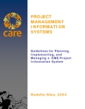 Guidelines for Planning,   Implementing, and   Managing a  DME Project   Information System 2004