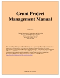   Grant Project  Management Manual 