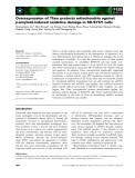 Báo cáo khoa học: Overexpression of Tfam protects mitochondria against b-amyloid-induced oxidative damage in SH-SY5Y cells