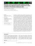 Báo cáo khoa học: Deviation of the neurosporaxanthin pathway towards b-carotene biosynthesis in Fusarium fujikuroi by a point mutation in the phytoene desaturase gene