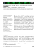 Báo cáo khoa học: Energy barriers for HET-s prion forming domain amyloid formation