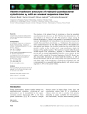 Báo cáo khoa học: Atomic-resolution structure of reduced cyanobacterial cytochrome c6 with an unusual sequence insertion