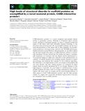 Báo cáo khoa học: High levels of structural disorder in scaffold proteins as exempliﬁed by a novel neuronal protein, CASK-interactive protein1