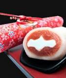 Cách làm bánh sakura mochi, một loại bánh truyền thống của Nhật Bản Bánh Mochi với nhận đậu ngọt và kem tươi bên trong