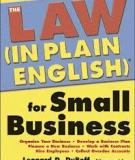 The Law ( In plan English) for the small  Business