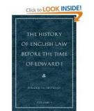 THE HISTORY OF ENGLISH LAW  BEFORE THE TIME OF EDWARD I