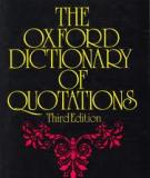 The Oxford Dictionary of Quotations