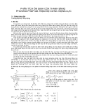 Báo cáo khoa học " PHÂN TÍCH ỔN ĐỊNH CỦA THANH BẰNG PHƯƠNG PHÁP MA TRẬN ĐỘ CỨNG ĐỘNG LỰC "