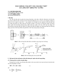 Báo cáo khoa học " DAO ĐỘNG CỦA KẾT CẤU KHUNG THÉP CÓ LIÊN KẾT MỀM PHI TUYẾN "