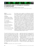 Báo cáo khoa học: A comparative study of methylglyoxal metabolism in trypanosomatids