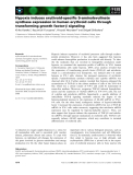 Báo cáo khoa học: Hypoxia induces erythroid-speciﬁc 5-aminolevulinate synthase expression in human erythroid cells through transforming growth factor-b signaling