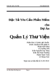 Đề tài: Đặc Tả Yêu Cầu Phần Mềm cho Dự Án Quản Lý Thư Viện