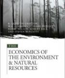 THE ECONOMICS OF  THE ENVIRONMENT AND NATURAL  RESOURCES