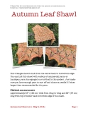 Autumn Leaf Shawl