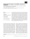 Báo cáo khoa học: Oxygen-induced changes in hemoglobin expression in Drosophila