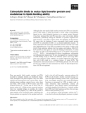 Báo cáo khoa học: Calmodulin binds to maize lipid transfer protein and modulates its lipids binding ability