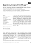 Báo cáo khoa học: Hexameric ring structure of a thermophilic archaeon NADH oxidase that produces predominantly H2O