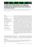 Báo cáo khoa học: An active triple-catalytic hybrid enzyme engineered by linking cyclo-oxygenase isoform-1 to prostacyclin synthase that can constantly biosynthesize prostacyclin, the vascular protector