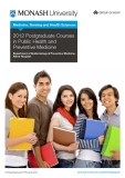 2012 Postgraduate Courses   in Public Health and   Preventive Medicine