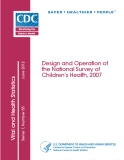 Design and Operation of the National Survey of Children’s Health, 2007