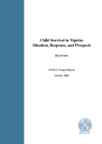Child Survival in Nigeria: Situation, Response, and Prospects