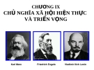 CHƯƠNG 9:  CHỦ NGHĨA XÃ HỘI HIỆN THỰC VÀ TRIỂN VỌNG