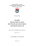 Luận văn: TÌM HIỂU PHƯƠNG PHÁP MA TRẬN ĐỐI VỚI SÓNG RAYLEIGH TRONG MÔI TRƯỜNG PHÂN LỚP