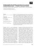 Báo cáo khoa học: Understanding the binding properties of an unusual metal-binding protein ) a study of bacterial frataxin