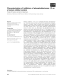 Báo cáo khoa học: Characterization of inhibitors of phosphodiesterase 1C on a human cellular system