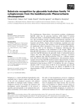 Báo cáo khoa học: Substrate recognition by glycoside hydrolase family 74 xyloglucanase from the basidiomycete Phanerochaete chrysosporium