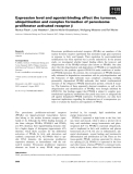 Báo cáo khoa học: Expression level and agonist-binding affect the turnover, ubiquitination and complex formation of peroxisome proliferator activated receptor b