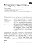 Báo cáo khoa học: The glycosaminoglycan chain of decorin plays an important role in collagen ﬁbril formation at the early stages of ﬁbrillogenesis