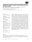 Báo cáo khoa học: Apolipoprotein E-derived antimicrobial peptide analogues with altered membrane afﬁnity and increased potency and breadth of activity